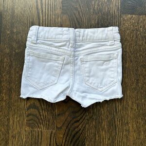 DL1961 Girls' Lucy Denim Cutoff Shorts - White